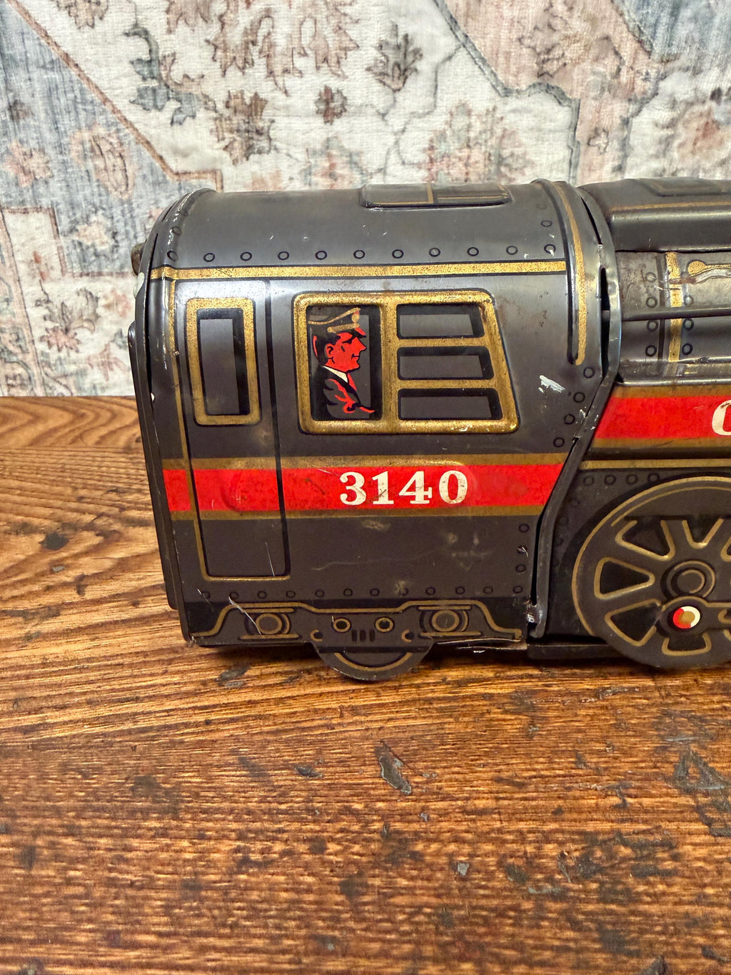 Over Land Express Tin Toy Train Locomotive
