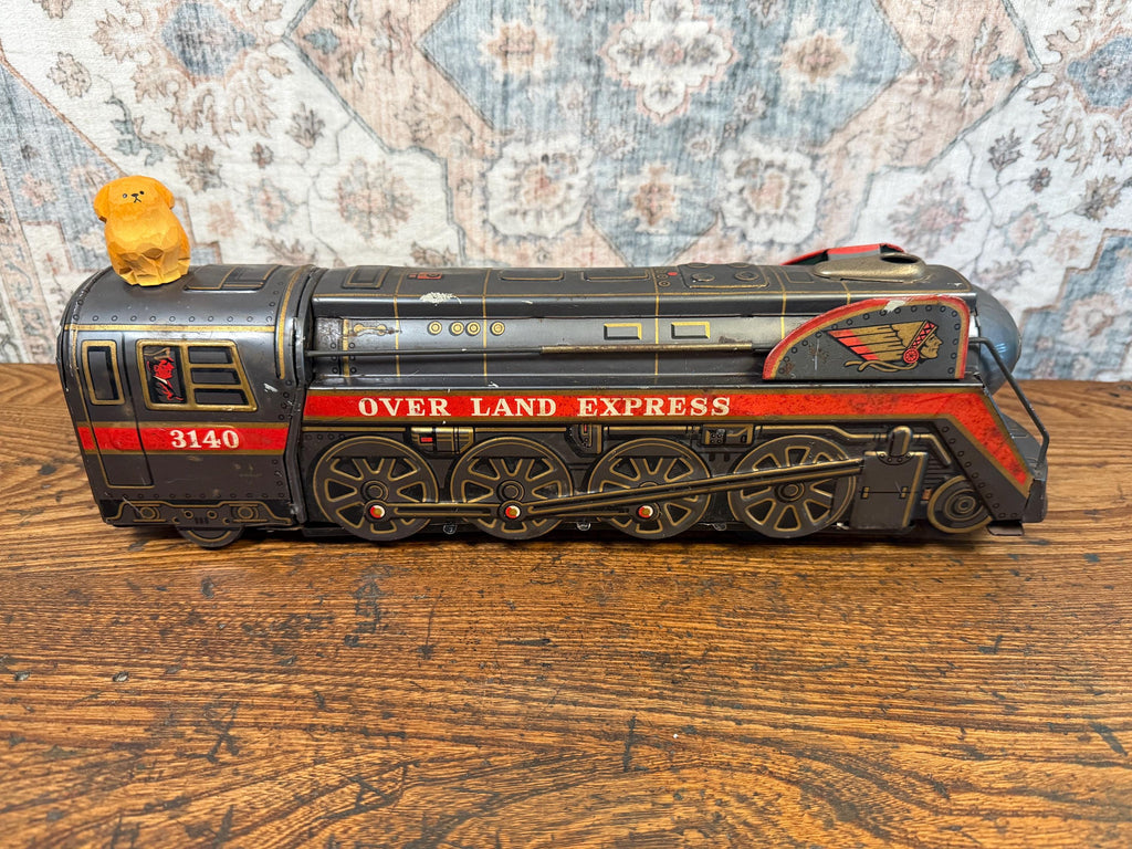 Over Land Express Tin Toy Train Locomotive