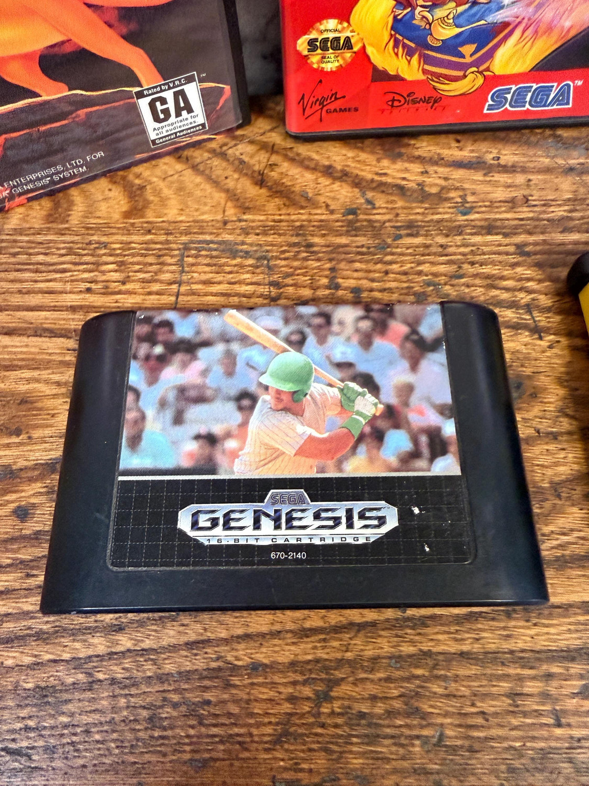 Sega Genesis Video Game Cartridges and Cases with Manuals