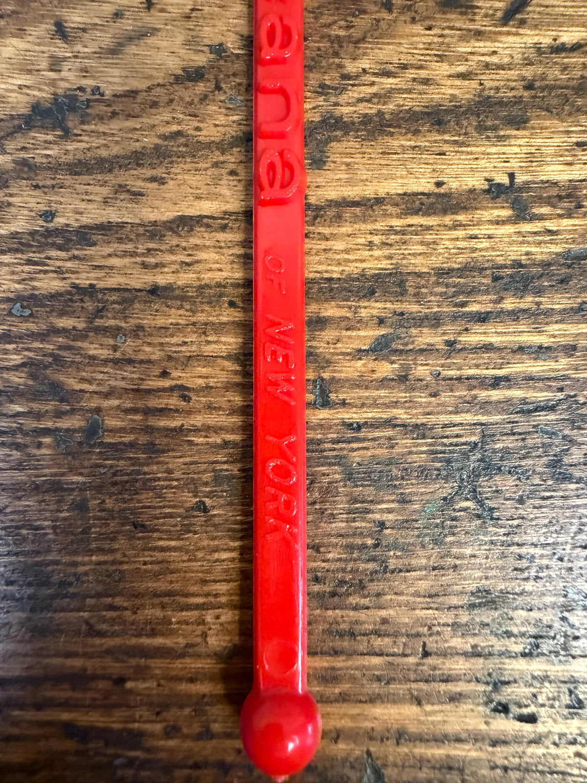 Vintage American Airlines Red Plastic Stir Stick