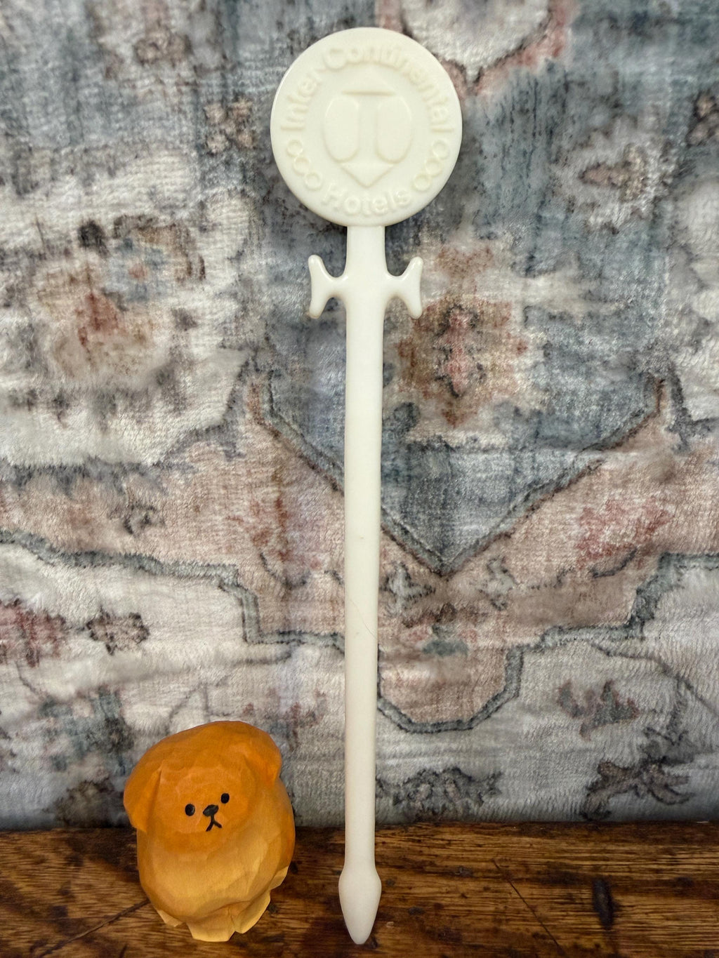 Vintage Inter-Continental Hotels Plastic Drink Stirrer