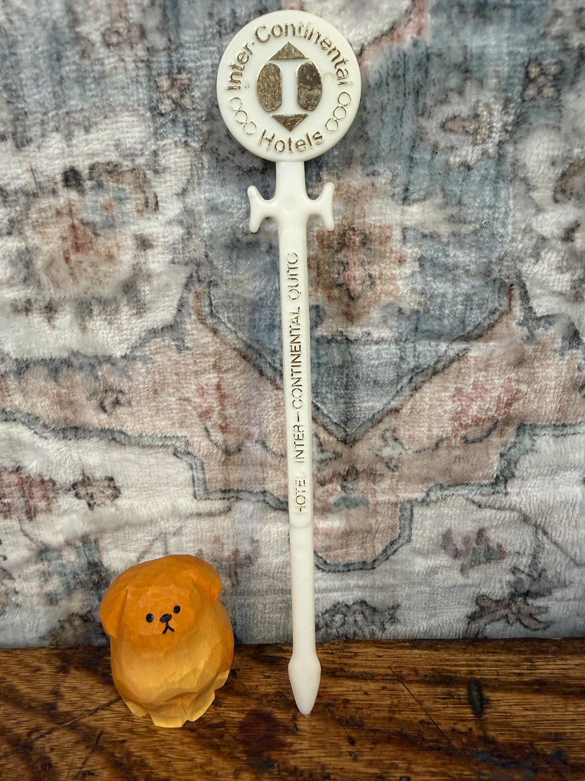 Vintage Inter-Continental Hotels Plastic Drink Stirrer
