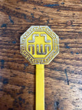 Inn of the Eight Immortals Yellow Plastic Stir Stick