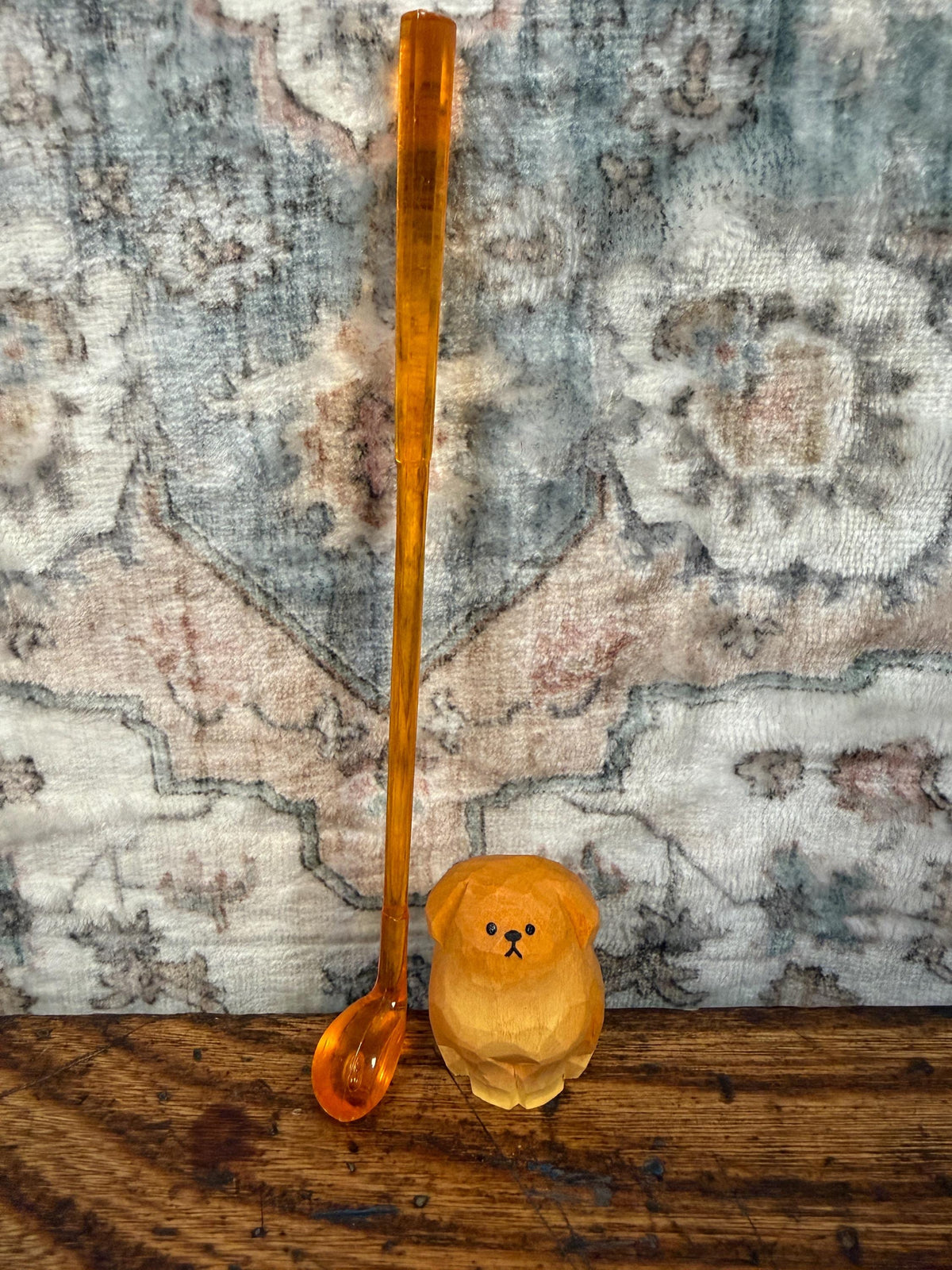 Vintage Amber Golf Club Plastic Swizzle Stick for Cocktails