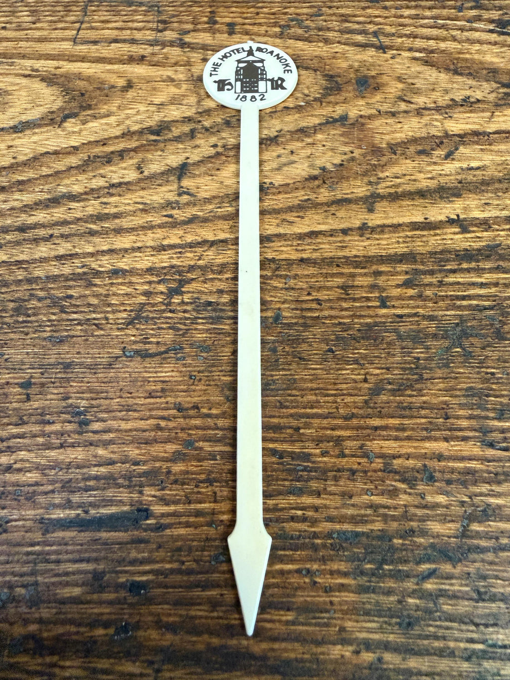 The Hotel Roanoke Swizzle Stick Vintage Barware