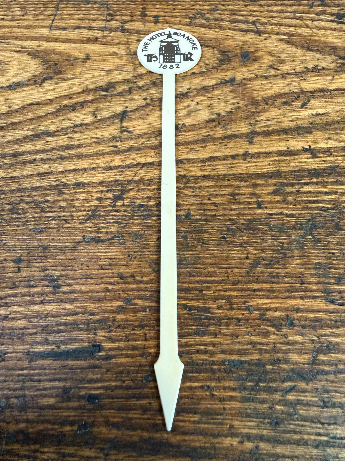 The Hotel Roanoke Swizzle Stick Vintage Barware