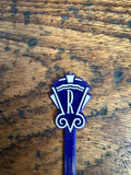 Vintage Blue Plastic Cocktail Stirrer from the Ritz
