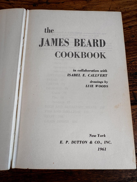 The James Beard Cookbook by James A. Beard | 1961 Hardcover Cookbook