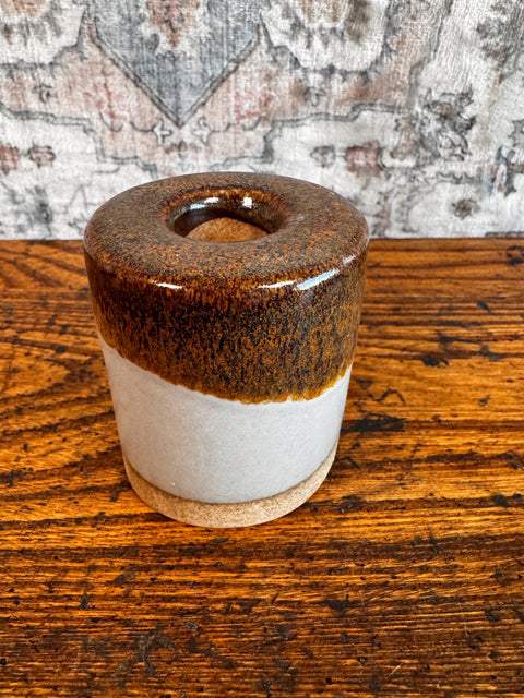 Set of 3 Mid-Century Modern Ceramic Candle Holders