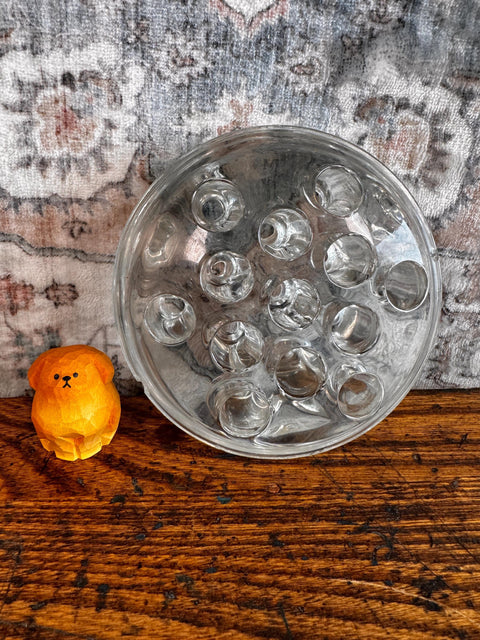 Clear Glass Flower Frog for Floral Arrangements