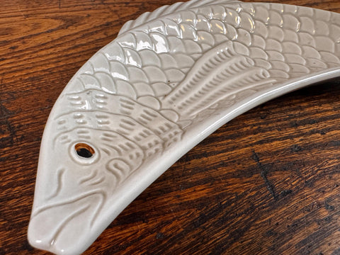 1975 Pitz and Floyd Hand-Painted Fish-Shaped Ceramic Dish
