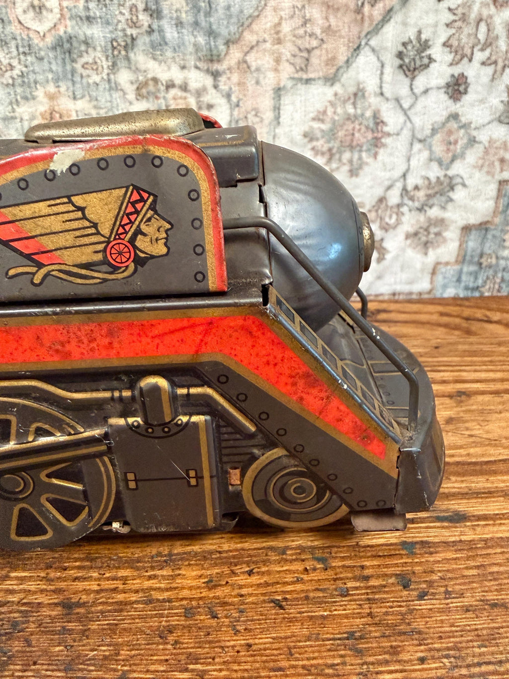 Over Land Express Tin Toy Train Locomotive