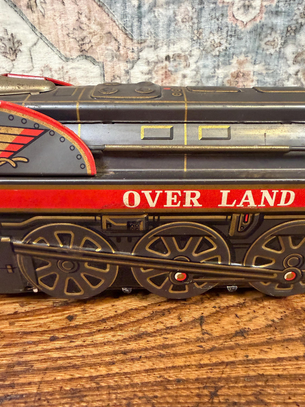 Over Land Express Tin Toy Train Locomotive