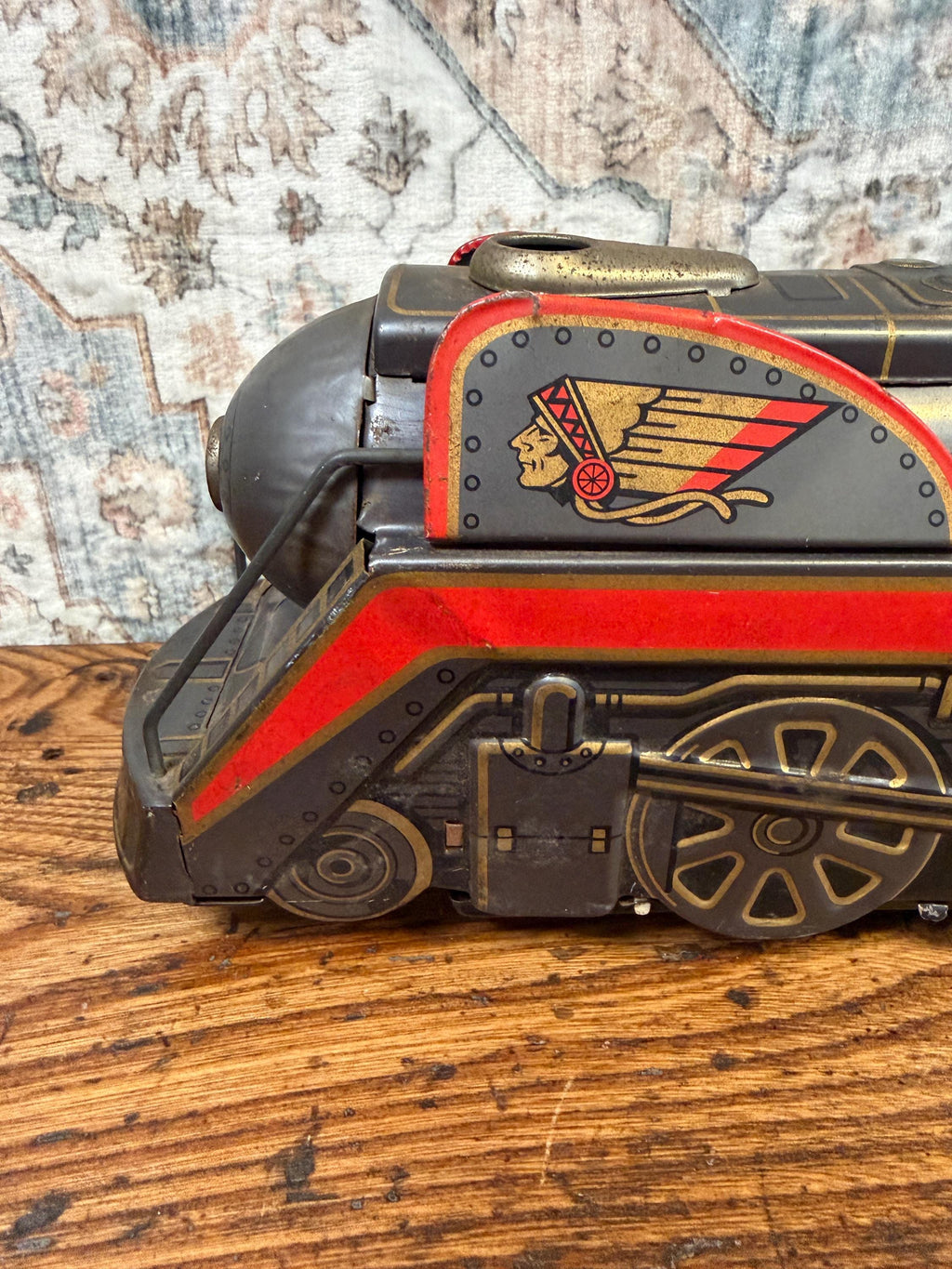Over Land Express Tin Toy Train Locomotive