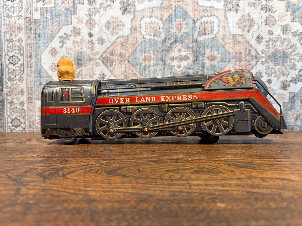 Over Land Express Tin Toy Train Locomotive
