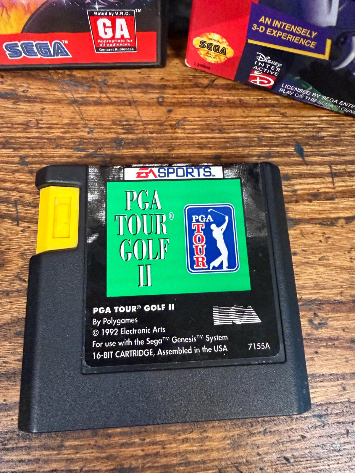Sega Genesis Video Game Cartridges and Cases with Manuals