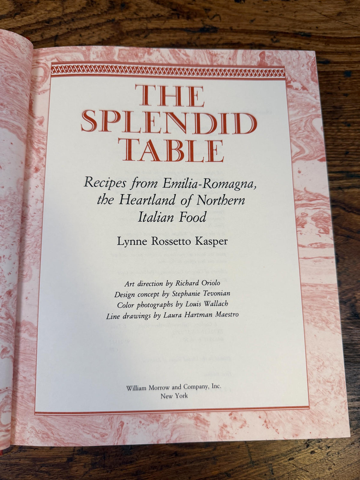 The Splendid Table by Lynne Rossetto Kasper | 1992 Hardback First Edition