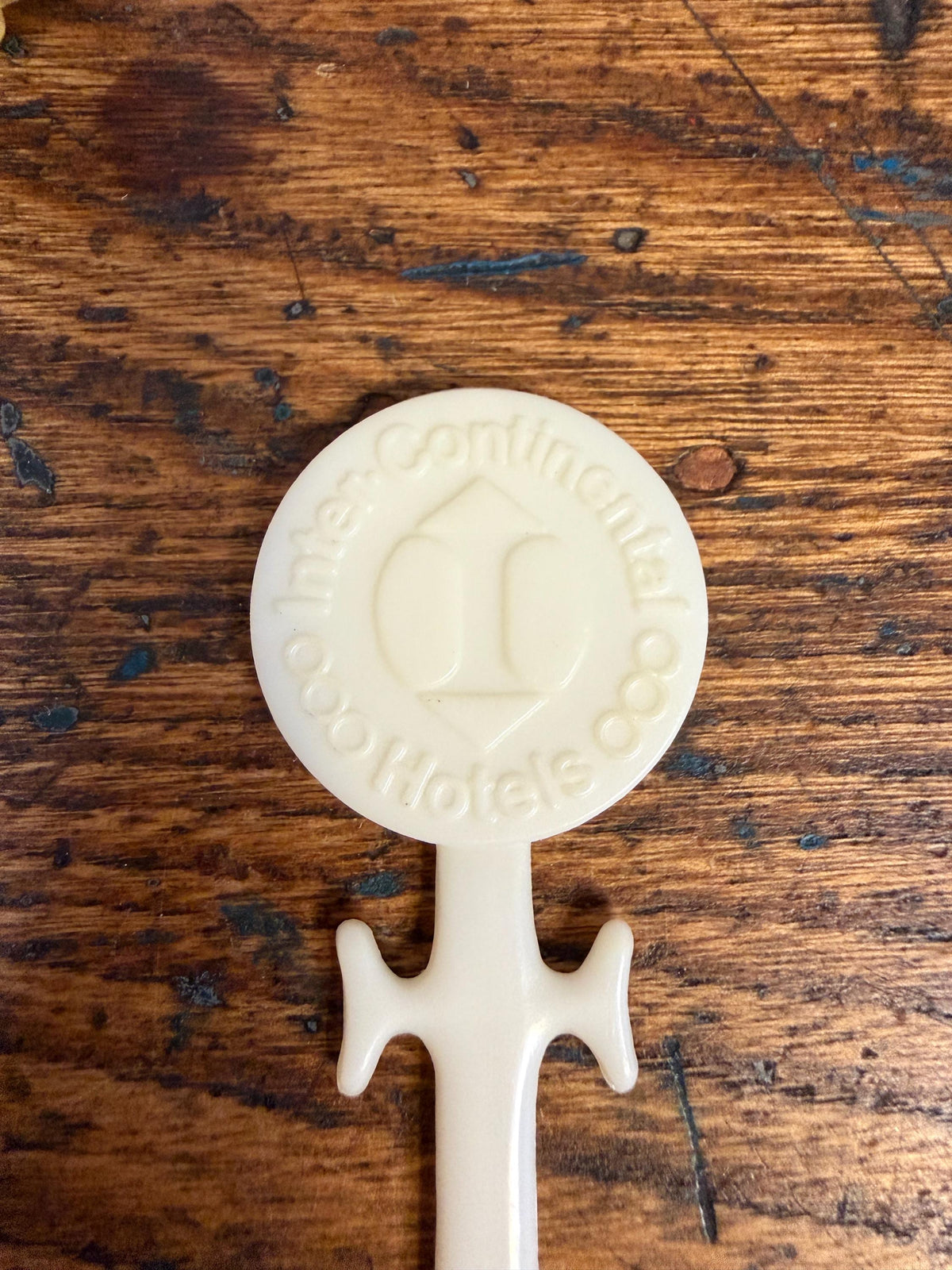 Vintage Inter-Continental Hotels Plastic Drink Stirrer