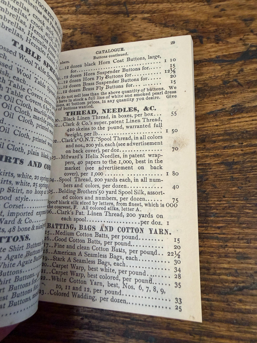 Montgomery Ward Catalogue No. 13 Spring and Summer 1875 | 1875 Paperback