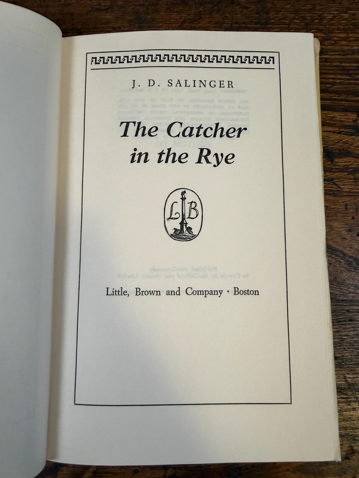 The Catcher in the Rye by J. D. Salinger | 1945 Hardcover