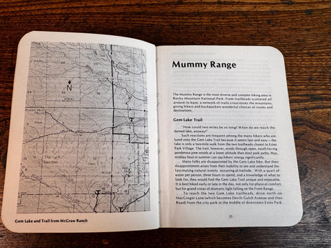 Rocky Mountain National Park Hiking Trails by Kent and Donna Dannen | 1978 Paperback Guide