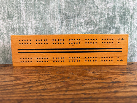 Classic Wooden Cribbage Board for Timeless Card Game