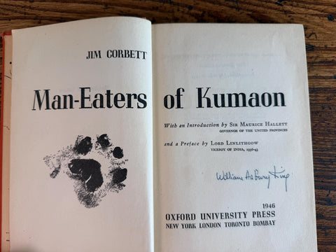 Man-Eaters of Kumaon by Jim Corbett | 1946 Hardback