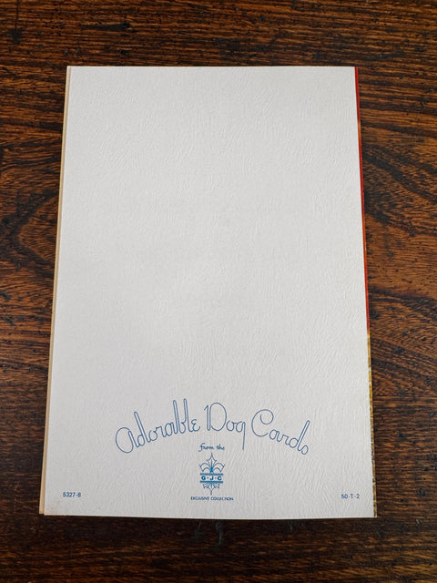 Adorable Dog Greeting Card with Two Puppies