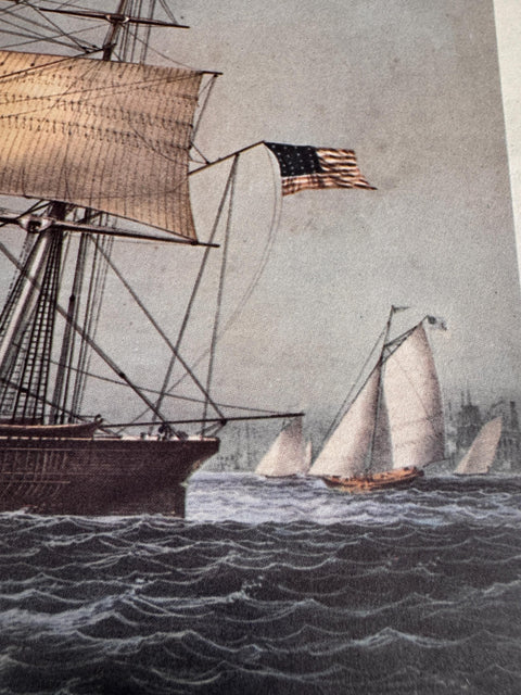 Clipper Ship 'Nightingale' Lithograph by Charles Parsons for Currier & Ives
