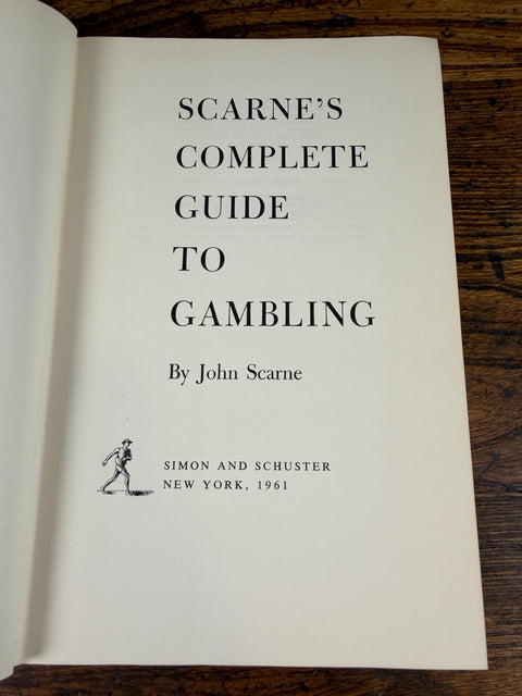 Scarne's Complete Guide to Gambling by John Scarne | 1961 Hardback