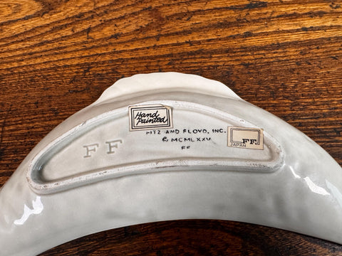 1975 Pitz and Floyd Hand-Painted Fish-Shaped Ceramic Dish