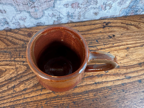 Handmade Glazed Ceramic Mug with Earthy Tones