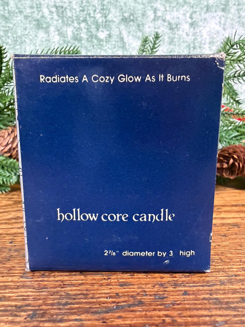 Warm Glow Bayberry Scented Candle with Holiday Toy Sleigh Design