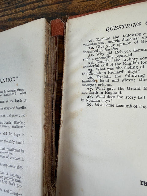 Ivanhoe by Sir Walter Scott | 1926 Hardback Abridged Edition