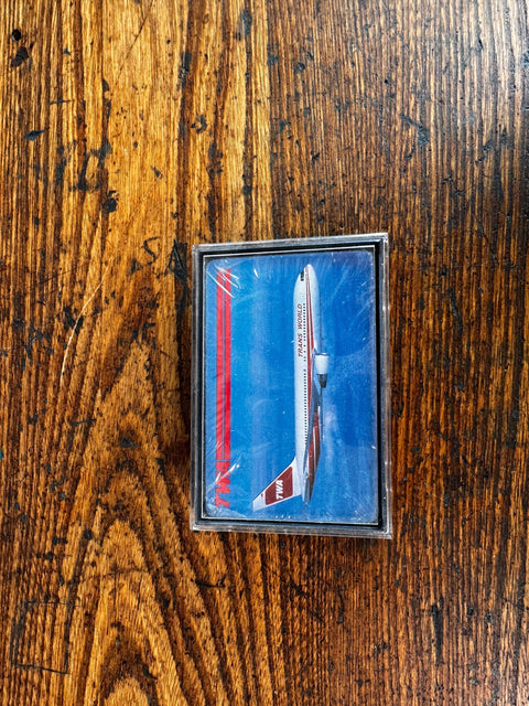 TWA Vintage Playing Cards in Plastic Case