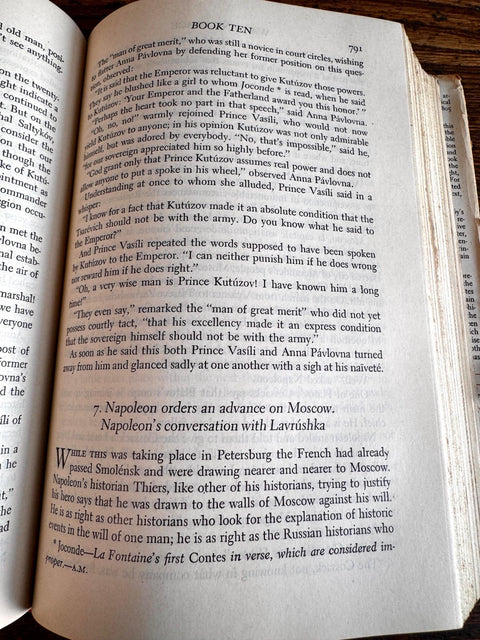 War and Peace by Leo Tolstoy | 1942 Hardcover, Inner Sanctum Edition