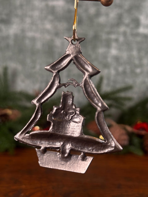 Chesapeake Bay Merry Christmas Metal Ornament by Gish