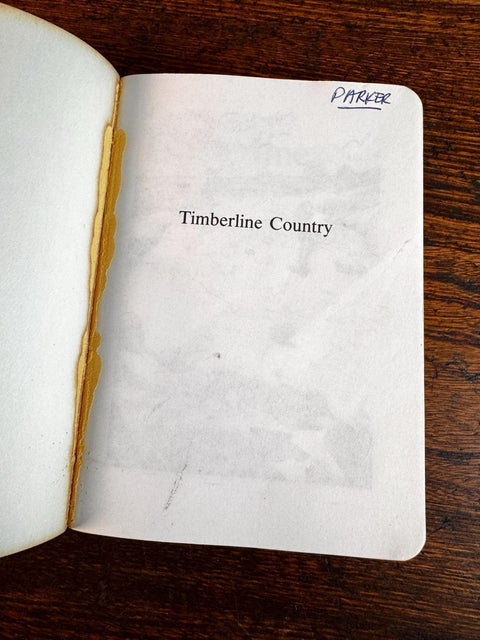 Timberline Country The Sierra High Route by Steve Roper | 1982 Paperback Guidebook
