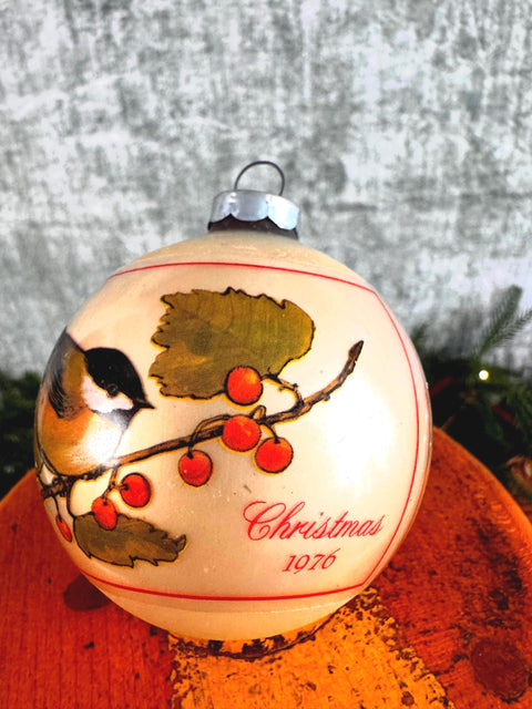 Hallmark 1976 Chickadee Christmas Ornament