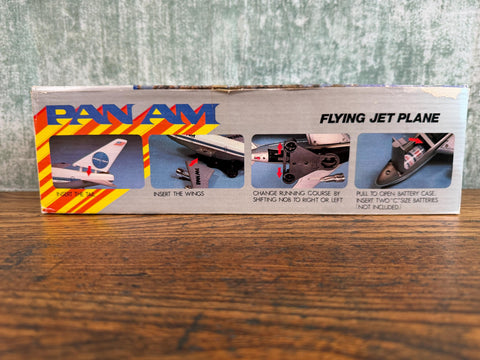 Battery Operated Pan Am Airplane Toy with Flashing Light and Real Engine Sound