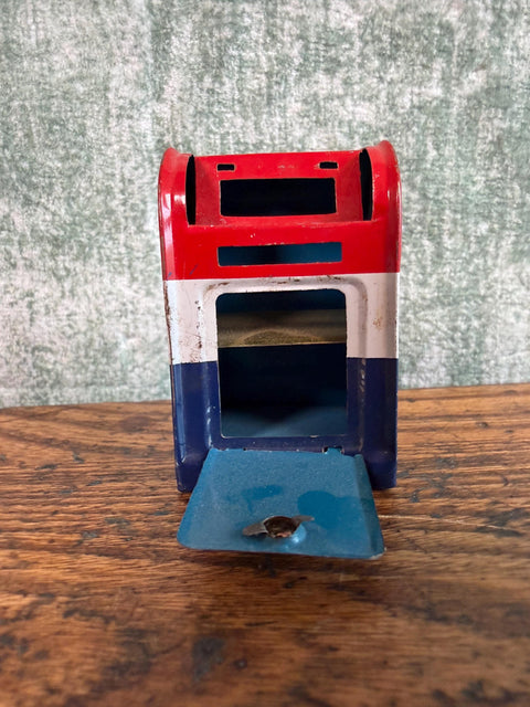 Miniature U.S. Mailbox Tin Bank Made in Japan