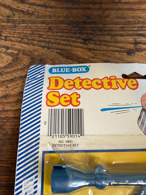 Blue-Box Detective Playset with Toy Gun, Camera, Passport & Badge