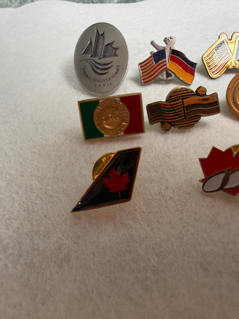 Collection of International Flag Lapel Pins