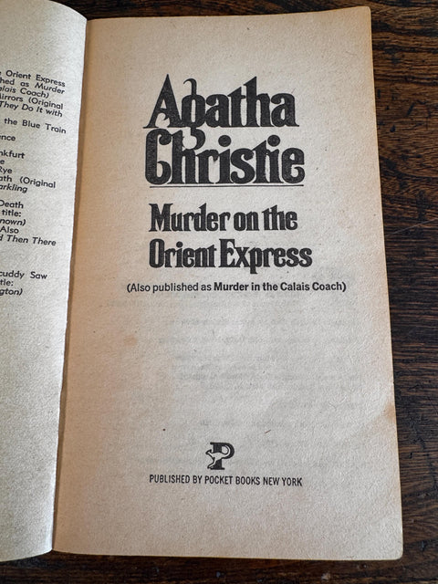 Lot of 4 Agatha Christie Books | 1957 Pocket Books Paperback Mysteries