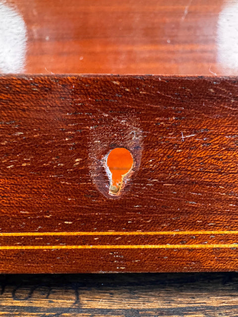 Vintage Italian Inlaid Music Box Table – Marquetry Side Table – Isola di Capri