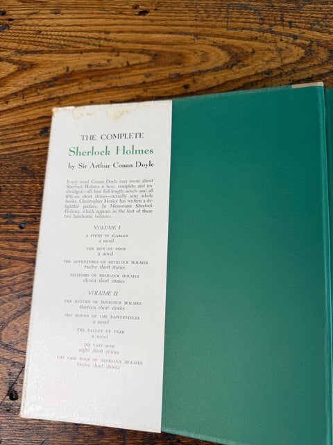 The Complete Sherlock Holmes Vols 1 & 2 by Sir Arthur Conan Doyle | 1953 Hardback