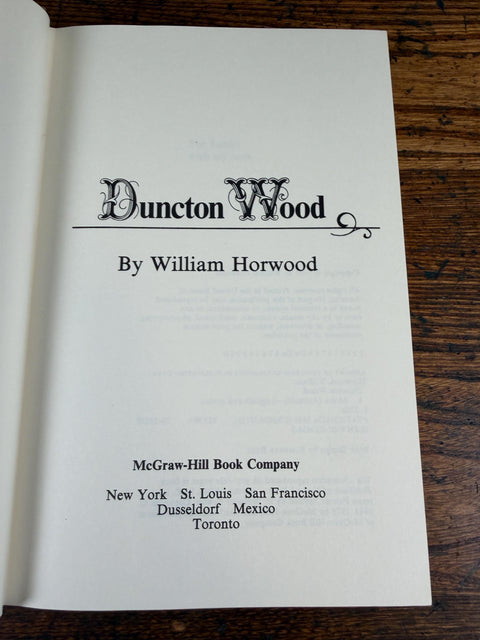 Duncton Wood by William Horwood | 1980 Hardback First Edition