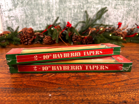 10" Bayberry Scented Taper Candles | 2 packs of 2 candles