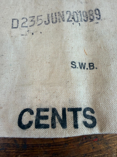 1989 U.S. Mint Coin Bag for Cents - 50 Dollars