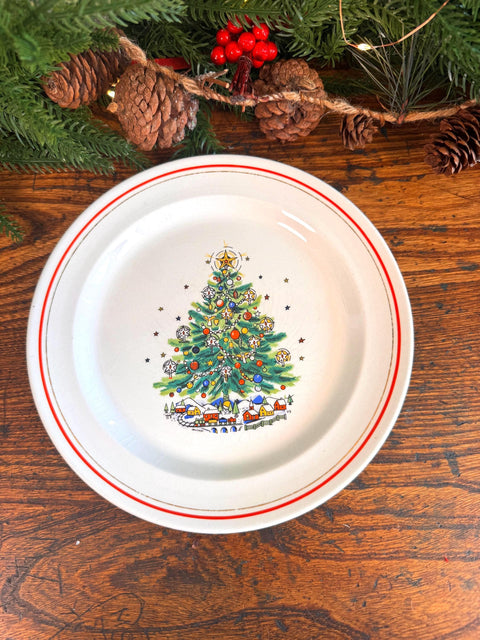 Salem Christmas Eve Decorative Holiday Plate by Viktor Schreckengost